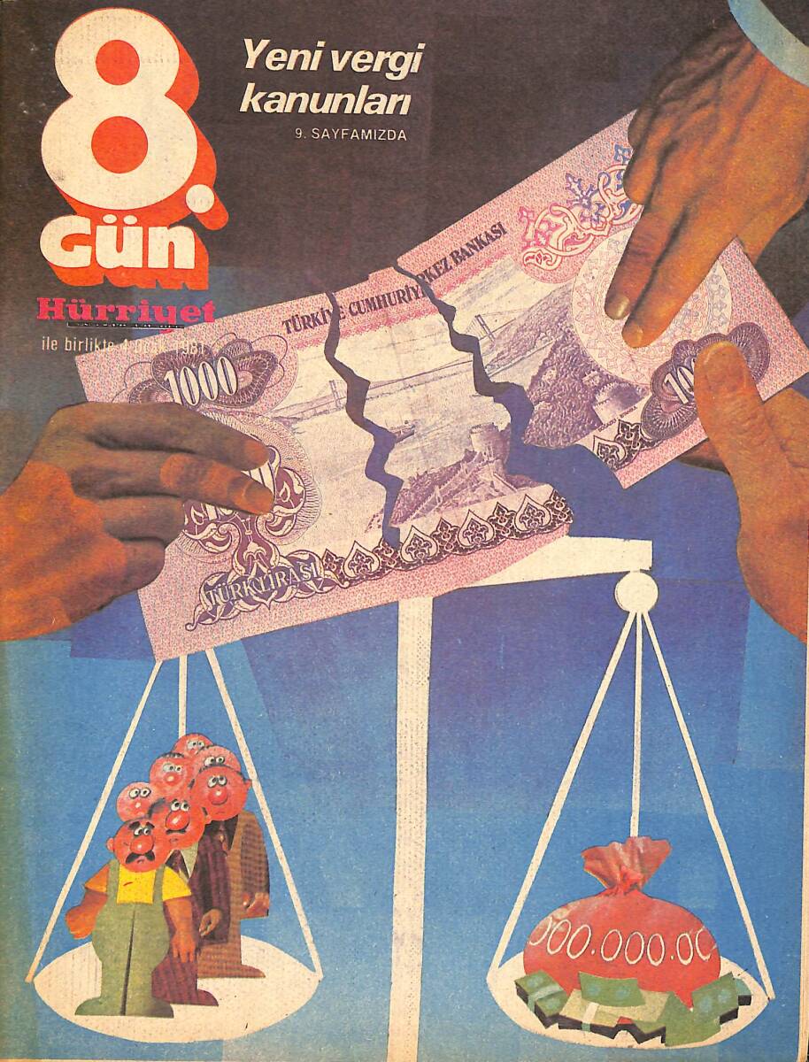 Hürriyet 8.Gün Dergisi 4 Ocak 1981 - Bizde İlk Kravat Kullanan Padişah Sultan Abdülmecit İdi NDR98001 - 1