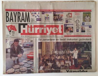 Hürriyet Bayram Gazetesi 28 Mart 1999 - Pakize Suda Sordu , Ajda Pekkan Cevapladı, Biz Zamanların En Favori Mekanları Gazinolar GZ16649 - 2