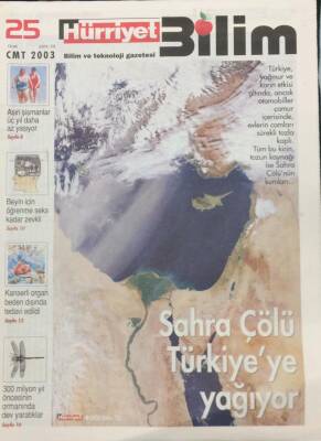 Hürriyet Bilim Eki 25 Ocak 2003 Altı Milyon Yıllık Fildişi Bulundu GZ30718 - 1