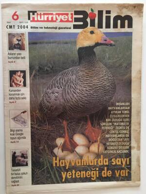 Hürriyet Bilim Eki 6 Mart 2004 - Tesadüfü Bir Buluş Şokun Denetimini Sağladı ,Hayvanların Sayı Yeteneği Var GZ18645 - 1