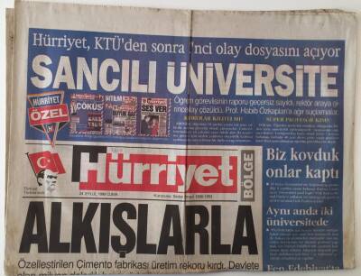 Hürriyet Bölge Gazetesi 24 Eylül 1999 - Trabzondan Karadenizde ki Kulüplerle Bağlarını Güçlendirmek İçin Zeytin Dalı GZ18131 - 1