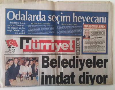 Hürriyet Bölge Gazetesi 26 Kasım 1999 - Belediyeler İmdat Diyor - GZ16980 - 1