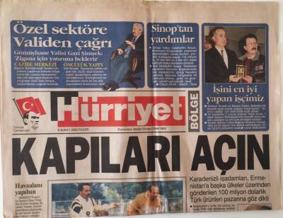 Hürriyet Bölge Gazetesi 6 Şubat 2000 - Atlı Cirit Dünya TVlerinde GZ16634 - 2