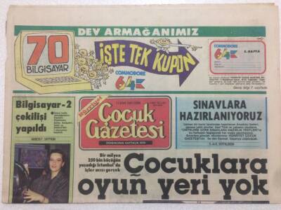 Hürriyet Çocuk Gazetesi 11 Ocak 1985 - Çocuklara Oyun Yeri Yok GZ52062 - 1