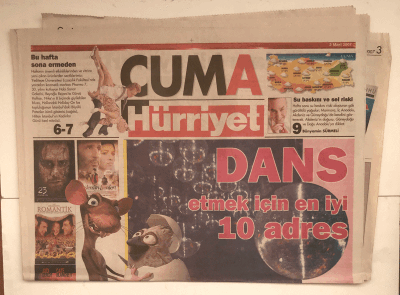 Hürriyet Cuma Gazetesi 2 Mart 2007 - Dans Etmek İçin En İyi 10 Adres GZ5176 - 1