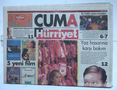 Hürriyet Cuma Gazetesi 9 Eylül 2005 - Doğunun Kraliçesi ile Lübnan ve Mısır GZ8613 - 1