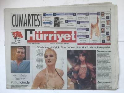 Hürriyet Cumartesi Gazetesi 11 Eylül 1999 - Cilalı Rüküş GZ8080 - 1