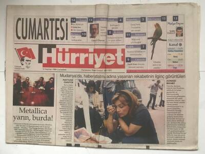 Hürriyet Cumartesi Gazetesi 12 Haziran 1999 - Mudanyanın Kamera Arkası GZ7946 - 1