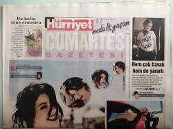 Hürriyet Cumartesi Gazetesi 12 Mayıs 2012 Merve Boluğur Hayatım Film Olsa Adını Kırmızı Ruj Koyardım - GZ44350 - 1