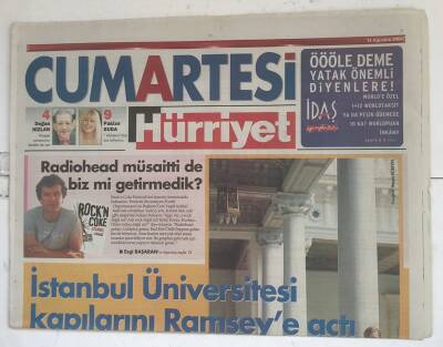 Hürriyet Cumartesi Gazetesi 14 Ağustos 2004 - İstanbul Üniversitesi Kapılarını Ramseye Açtı GZ8409 - 1