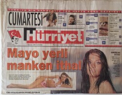 Hürriyet Cumartesi Gazetesi 2 Haziran 2000 - Mayolar Yerli Mankenler İthal GZ16669 - 1