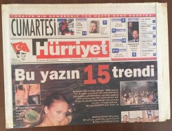 Hürriyet Cumartesi Gazetesi 23 Haziran 2001- Dağcılık ,Everest teki İkinci Tur Tunç Fındık GZ10062 - 1