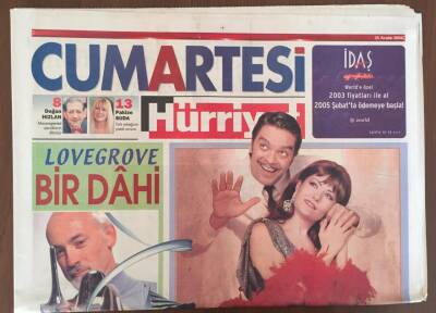Hürriyet Cumartesi Gazetesi 25 Aralık 2004 - Candan Erçetin Ve Beyazıt Öztürklü Müzikal GZ10067 - 2