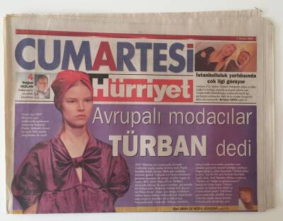 Hürriyet Cumartesi Gazetesi 3 Şubat 2007 - Avrupa Modacılar Türban Dedi GZ11052 - 2