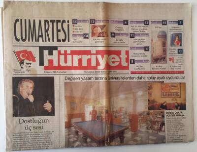 Hürriyet Cumartesi Gazetesi 6 Kasım 1999 - Değişen Yaşam Tarzına Üniversitelerden Daha Kolay Ayak Uydurdular GZ18136 - 1