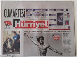 Hürriyet Cumartesi Gazetesi 7 Ağustos 1999 - Mercus Schenkenberg Dünyanın En Ünlü Erkek Top Modeli Günlüğü 50 Bin Dolar GZ16655 - 1