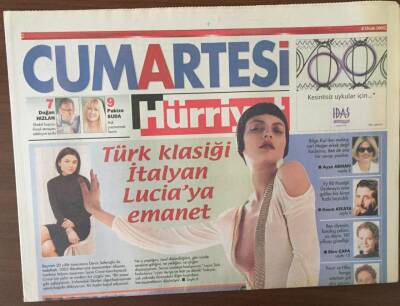 Hürriyet Cumartesi Gazetesi 8 Ocak 2005 - Kedi Ressam Selin Işın GZ6964 - 1