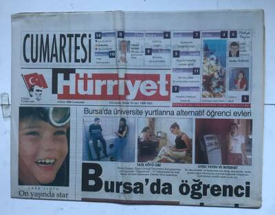 Hürriyet Cumartesi Gazetesi 9 Ekim 1999 - Bursada Öğrenci Olmak Vardı GZ8577 - 1
