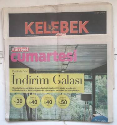 Hürriyet Cumartesi Gazetesi Turuncu Ve Kelebek Eki İle 22 Kasım 2014 - 50 Liranın Altında En İyi 10 Brunch GZ7566 - 1