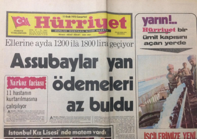 Hürriyet Gazete 11 Ocak 1975 - Bülent Ersoyu İzlediler - GZ12551 - 1