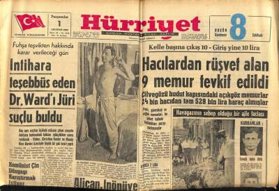 Hürriyet Gazetesi 1 Ağustos 1963 - En Büyük Maçı Galatasaray Beşiktaş İle Oynayacak GZ55005 - 1