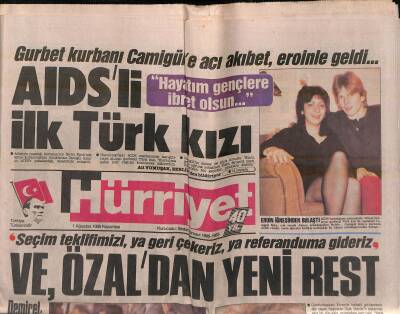 Hürriyet Gazetesi 1 Ağustos 1988 - Avrupada Kokain Salgını - Ünal Erkan Edirneye Vali GZ118502 - 1