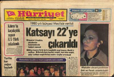 Hürriyet Gazetesi 1 Aralık 1979 - Kastelli Kasasını Fenerbahçe Emrine Açtı... GZ116929 - 1