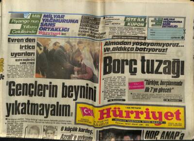 Hürriyet Gazetesi 1 Aralık 1986 - Katerina Witt Tek Bayanlarda Dünya Şampiyonu GZ88230 - 1