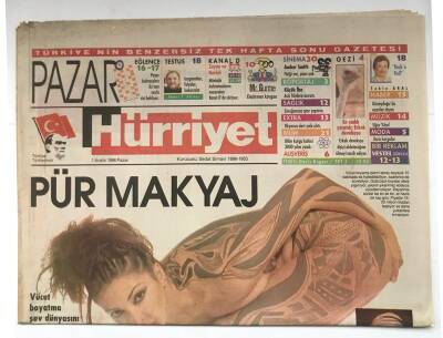 Hürriyet Gazetesi 1 Aralık 1996 - Pazar Eki GZ2322 - 2