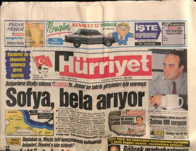 Hürriyet Gazetesi 1 Ekim 1989 - Karadenizde Ekonomik Sahamıza Girme Hazırlığı GZ80800 - 1