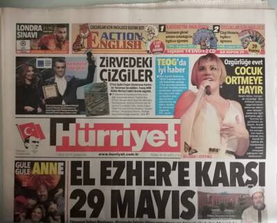 Hürriyet Gazetesi 1 Ekim 2014 Suriye Ve Irak İçin Tek Tezkere -GZ44823 - 2
