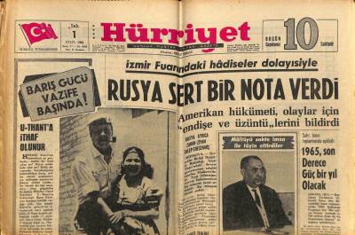 Hürriyet Gazetesi 1 Eylül 1964 - Kıbrısta Batan Motorun Mürettabatından Haber Yok GZ81892 - 1