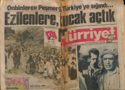 Hürriyet Gazetesi 1 Eylül 1988 - Onbinlerce Peşmerge ,Türkiyeye Sığındı... GZ62321 - 1