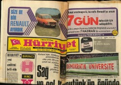 Hürriyet Gazetesi 1 Haziran 1975 - Sağ Ve Sol Korutürkün Önünde Çatıştı GZ72028 - 1