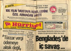 Hürriyet Gazetesi 1 Haziran 1981 - Bebek Belediye Gazinosu Yüksel Uzel Dev Boy Afişi GZ88213 - 1