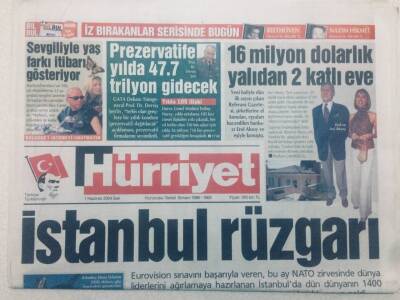 Hürriyet Gazetesi - 1 Haziran 2004 - İlk Yüz Nakli Jacqui Saburido GZ46661 - 1