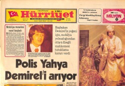 Hürriyet Gazetesi 1 Mart 1976 - Süleyman Demirel'in Yeğeni Yahya Demirel Tutuklandı - Şark Prensesi Ajda Pekkan Fransızları Büyüledi GZ158240 - Gökçekoleksiyon