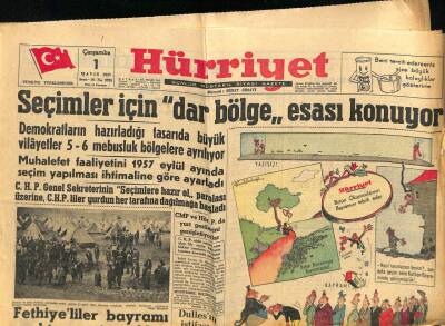Hürriyet Gazetesi 1 Mayıs 1957 - Azınlık Okullarının Kontrol Edilmesi Zaruret Halini Aldı GZ68820 - 2