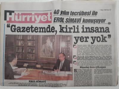 Hürriyet Gazetesi - 1 Mayıs 1988 - Erol Simavi Konuşuyor GZ111666 - 1
