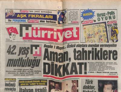 Hürriyet Gazetesi 1 Mayıs 1990 - Demirel , Antalyada Yağlı Güreşleri İzledi - Türk Doktor Uçkun , Nobele Aday GZ118457 - 1