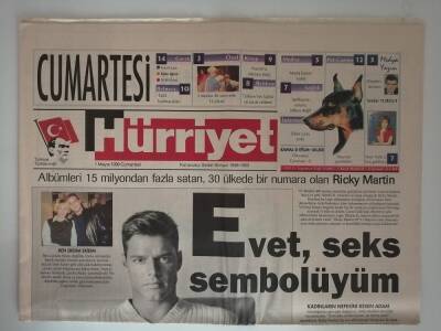 Hürriyet Gazetesi 1 Mayıs 1999 Müslüm Gürses İbo Showda -GZ14603 - 1
