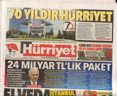 Hürriyet Gazetesi 1 Mayıs 2018 - Gülşen , Kayıp Valiz Mağduru GZ84338 - 1