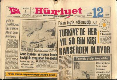 Hürriyet Gazetesi 1 Nisan 1968 - Fas Kralı 6 Karısı Ve 26 Cariyesi İle 9 Nisan Salı Günü Türkiyeye Geliyor GZ117561 - 1