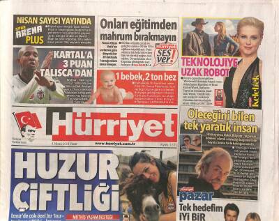 Hürriyet Gazetesi 1 Nisan 2018 - Filistinlilere İHAdan Göz Yaşartıcı Bomba Yağdırdılar GZ84348 - 1