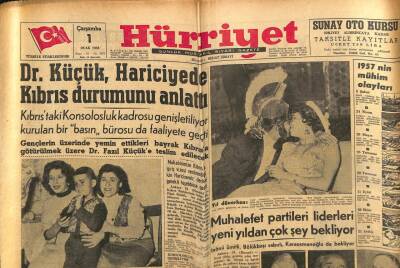 Hürriyet Gazetesi 1 Ocak 1958 - Vali Mümtaz Tarhan Bir Yeniyıl Mesajı Yayınladı GZ81101 - 1