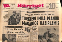 Hürriyet Gazetesi 1 Ocak 1964 - Gürsel Vahşet Cezasını Mutlaka Bulacak dedi GZ68785 - 1