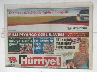 Hürriyet Gazetesi 1 Ocak 2005 - Galericilere İşkence GZ8277 - 1