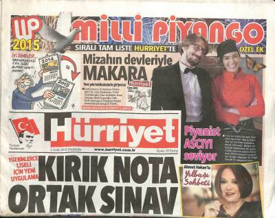 Hürriyet Gazetesi 1 Ocak 2015 - Kilis Sınırında IŞİD Hendeği - Yüzbinlerce Liseli İçin Yeni Uygulama GZ106229 - 1