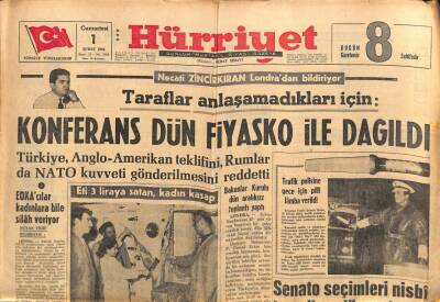 Hürriyet Gazetesi 1 Şubat 1964 - Gönül Yazar Ve Tanju Gürsu Bizimki Aşk Değil , Sadece İleri Görüşlü Bir Dostluktur diyorlar GZ81728 - 1