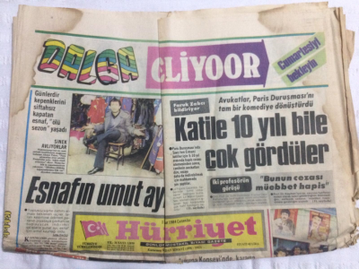 Hürriyet Gazetesi 1 Şubat 1984 - Esnafın Umut Ayı,Katile On Yılı Çok Gördüler - GZ21201 - 1